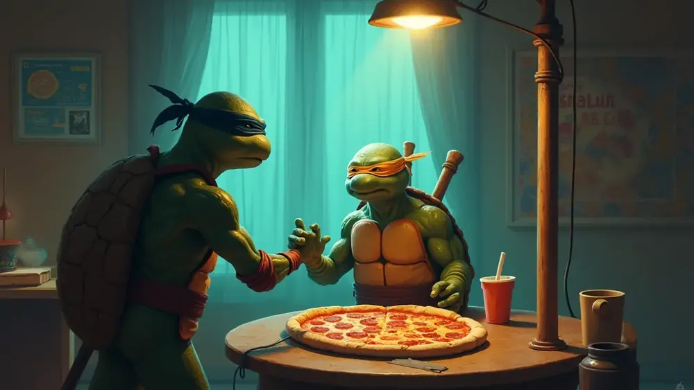 Tartarugas Ninja: Esgotos, pizza e o legado animado dos 80s